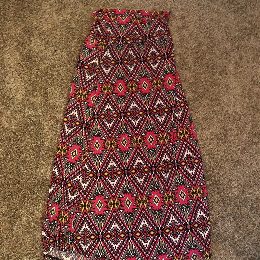 Tribal long tight fitting skirt